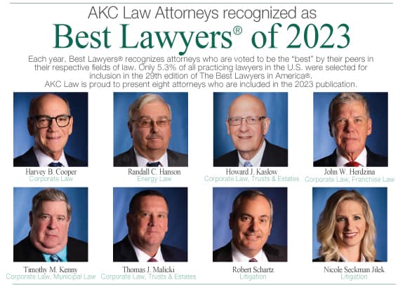 photo of 8 of AKC Law Partners recognized as best