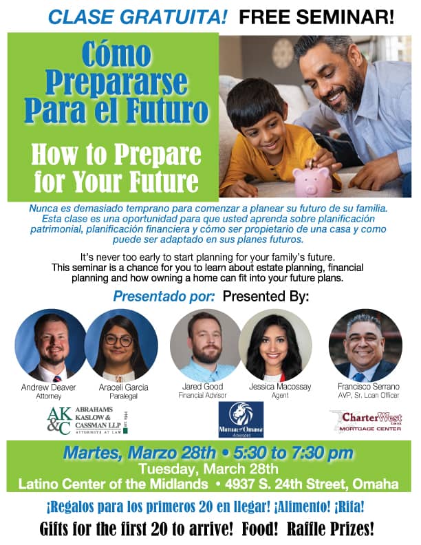 Flier promoting event in South Omaha on March 22, 2023